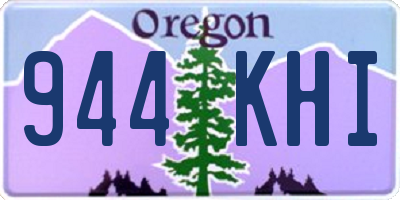 OR license plate 944KHI