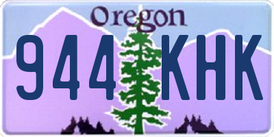 OR license plate 944KHK