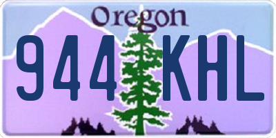 OR license plate 944KHL