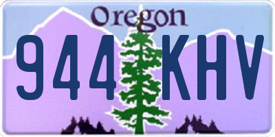 OR license plate 944KHV