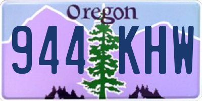 OR license plate 944KHW