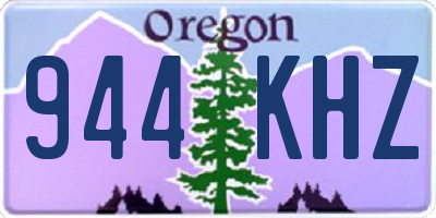 OR license plate 944KHZ