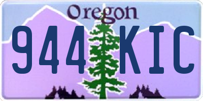 OR license plate 944KIC