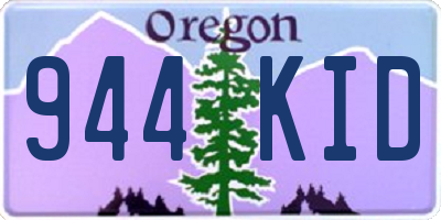 OR license plate 944KID