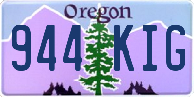 OR license plate 944KIG