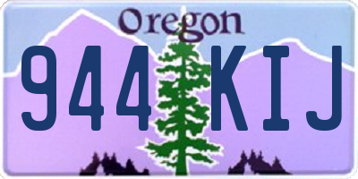 OR license plate 944KIJ