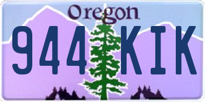 OR license plate 944KIK