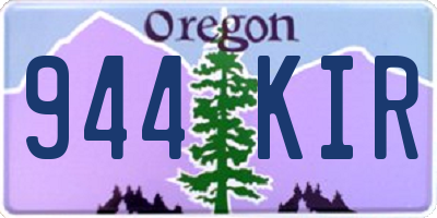OR license plate 944KIR