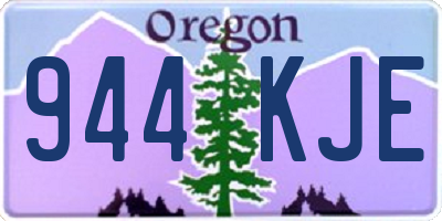 OR license plate 944KJE