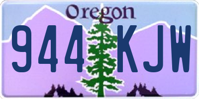 OR license plate 944KJW