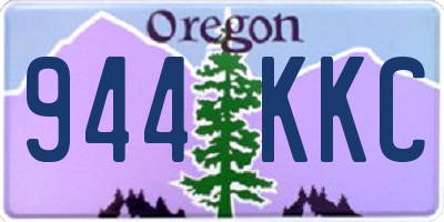 OR license plate 944KKC