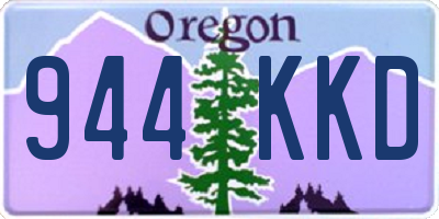 OR license plate 944KKD