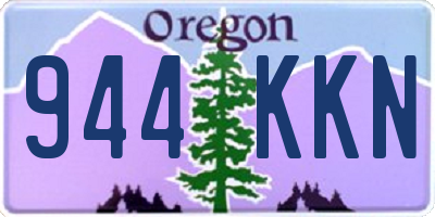 OR license plate 944KKN