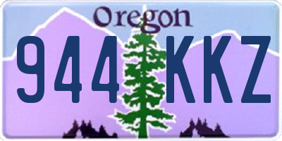 OR license plate 944KKZ