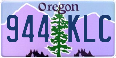 OR license plate 944KLC