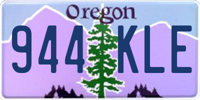 OR license plate 944KLE