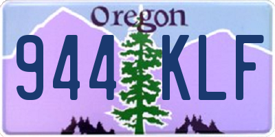 OR license plate 944KLF