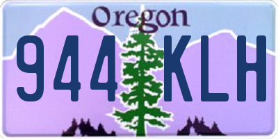 OR license plate 944KLH