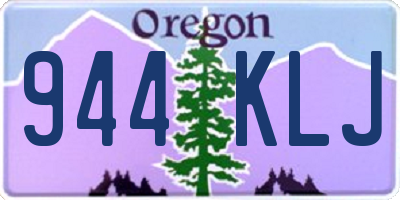 OR license plate 944KLJ