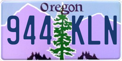 OR license plate 944KLN