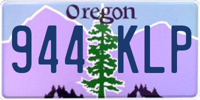 OR license plate 944KLP