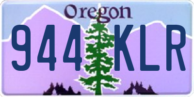 OR license plate 944KLR