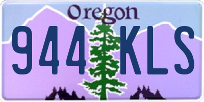 OR license plate 944KLS