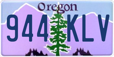 OR license plate 944KLV