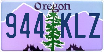 OR license plate 944KLZ