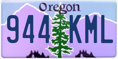 OR license plate 944KML