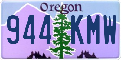 OR license plate 944KMW