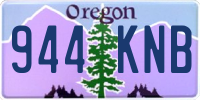 OR license plate 944KNB