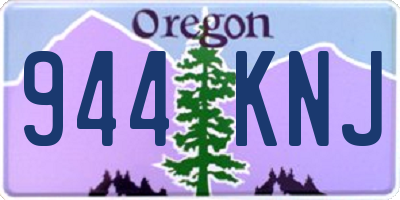 OR license plate 944KNJ