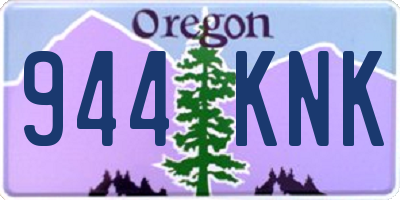 OR license plate 944KNK