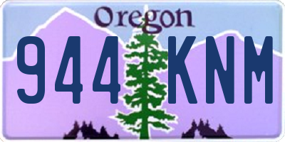 OR license plate 944KNM