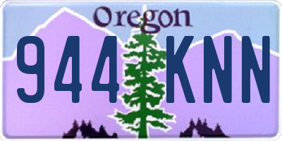OR license plate 944KNN