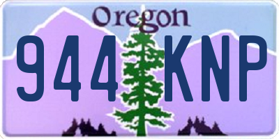 OR license plate 944KNP