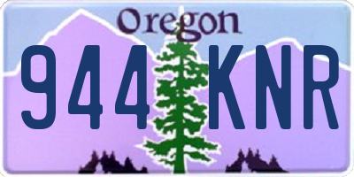 OR license plate 944KNR