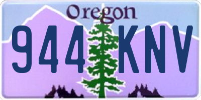 OR license plate 944KNV