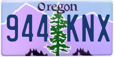 OR license plate 944KNX
