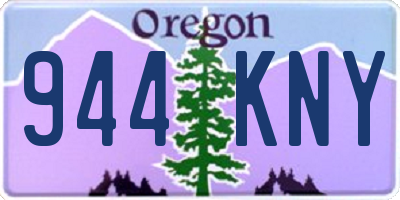 OR license plate 944KNY