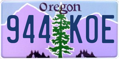 OR license plate 944KOE