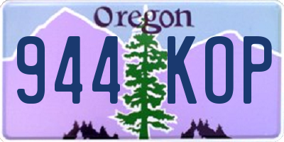 OR license plate 944KOP