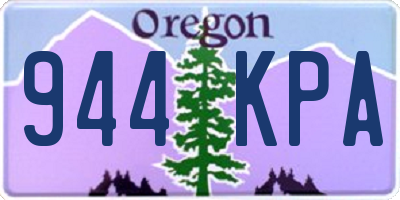 OR license plate 944KPA