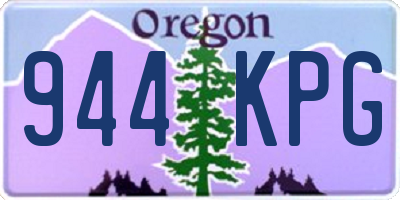 OR license plate 944KPG
