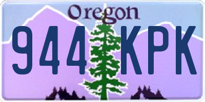 OR license plate 944KPK