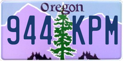 OR license plate 944KPM