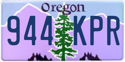 OR license plate 944KPR