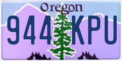 OR license plate 944KPU
