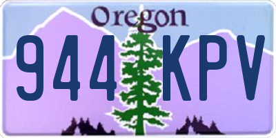 OR license plate 944KPV